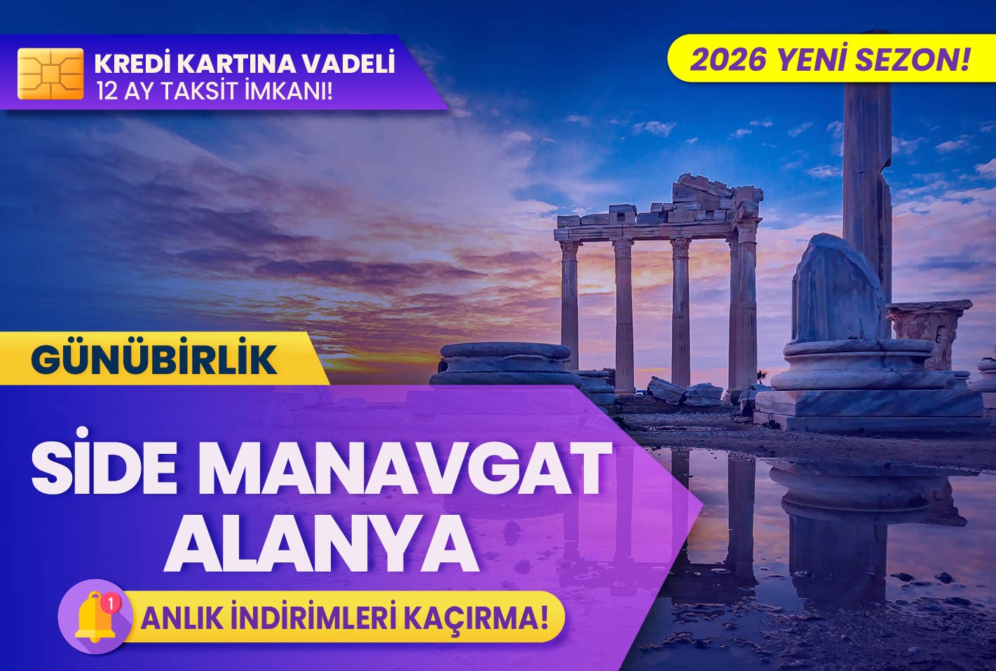 Side Manavgat Alanya Turu (Günübirlik)