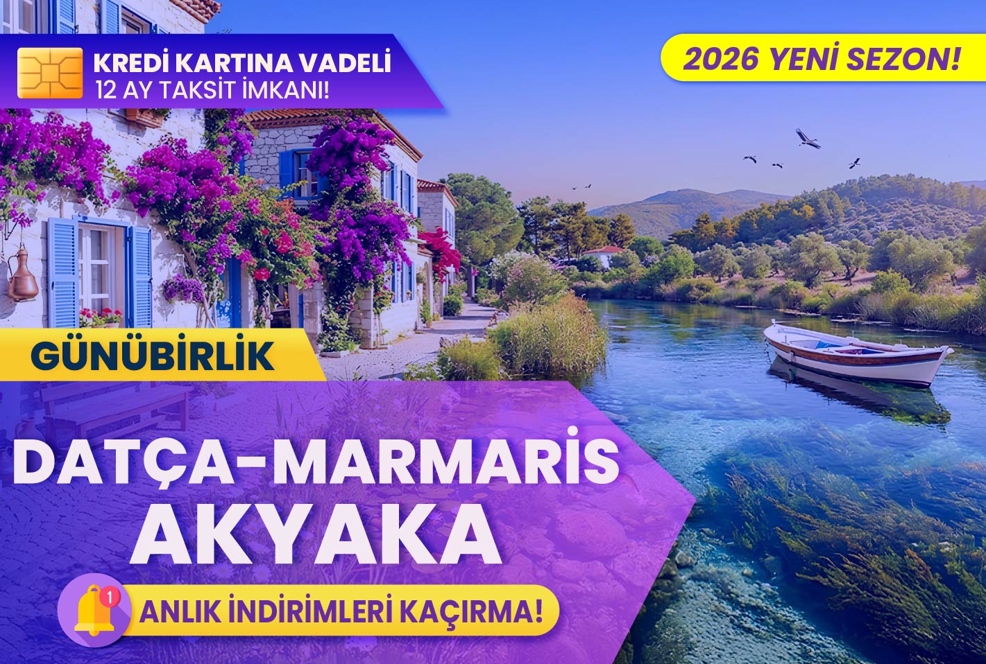 Datça Marmaris Akyaka Turu(Günübirlik)
