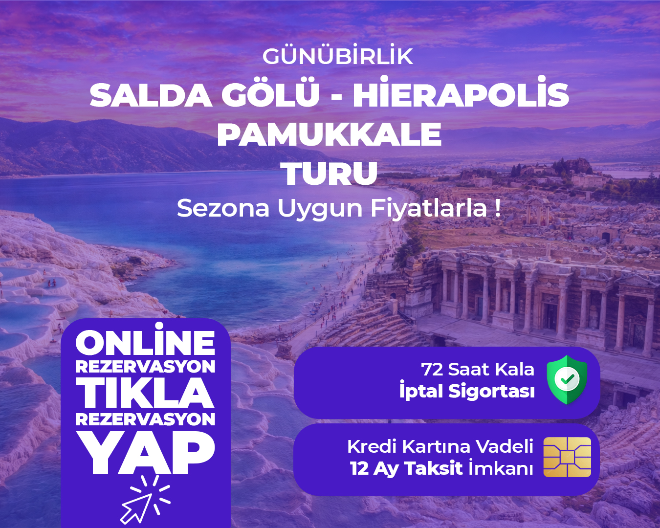 Günübirlik Salda Gölü ve Hierapolis Turu 