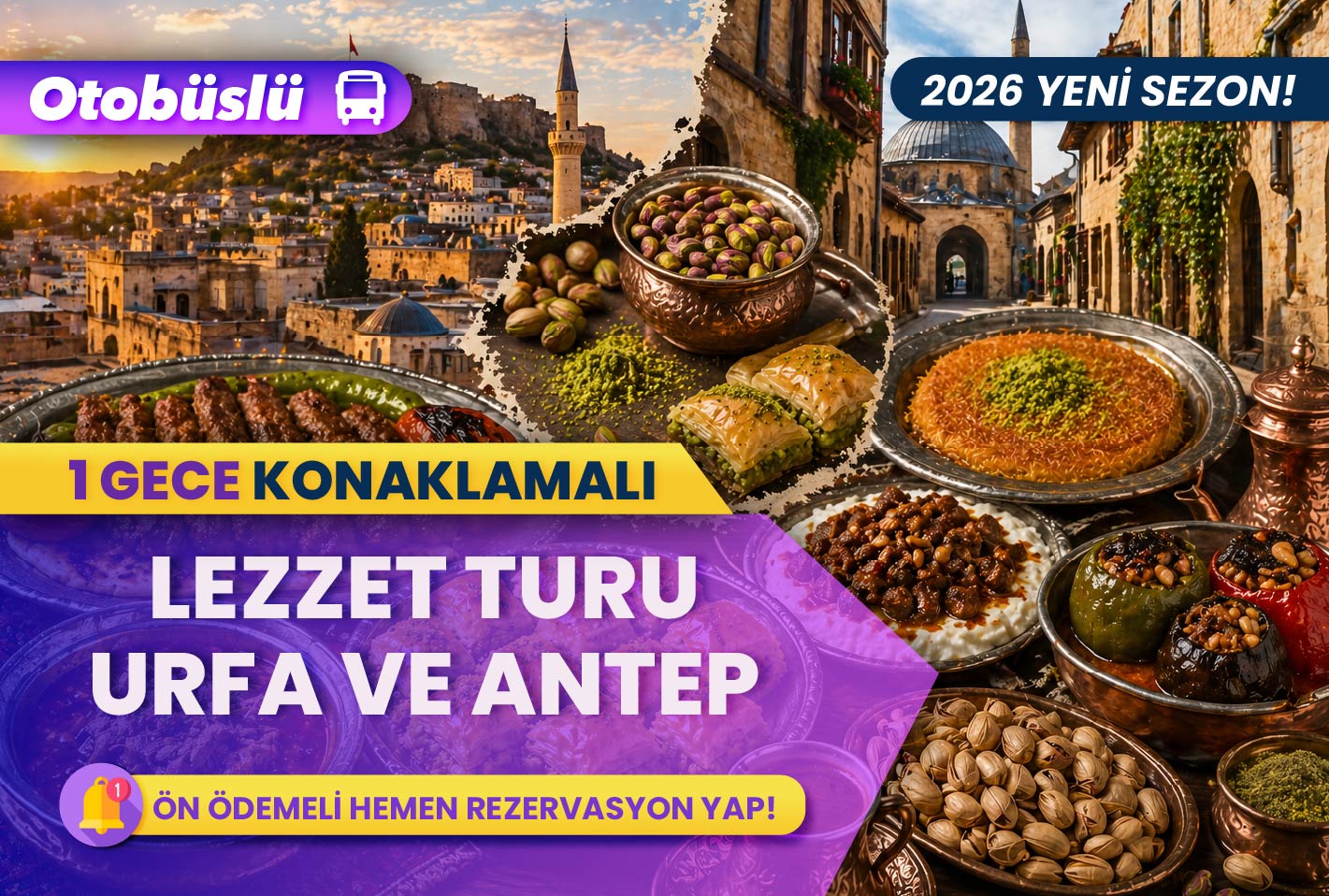LEZZET VE KÜLTÜR TURU ( 1 gece konaklamalı )