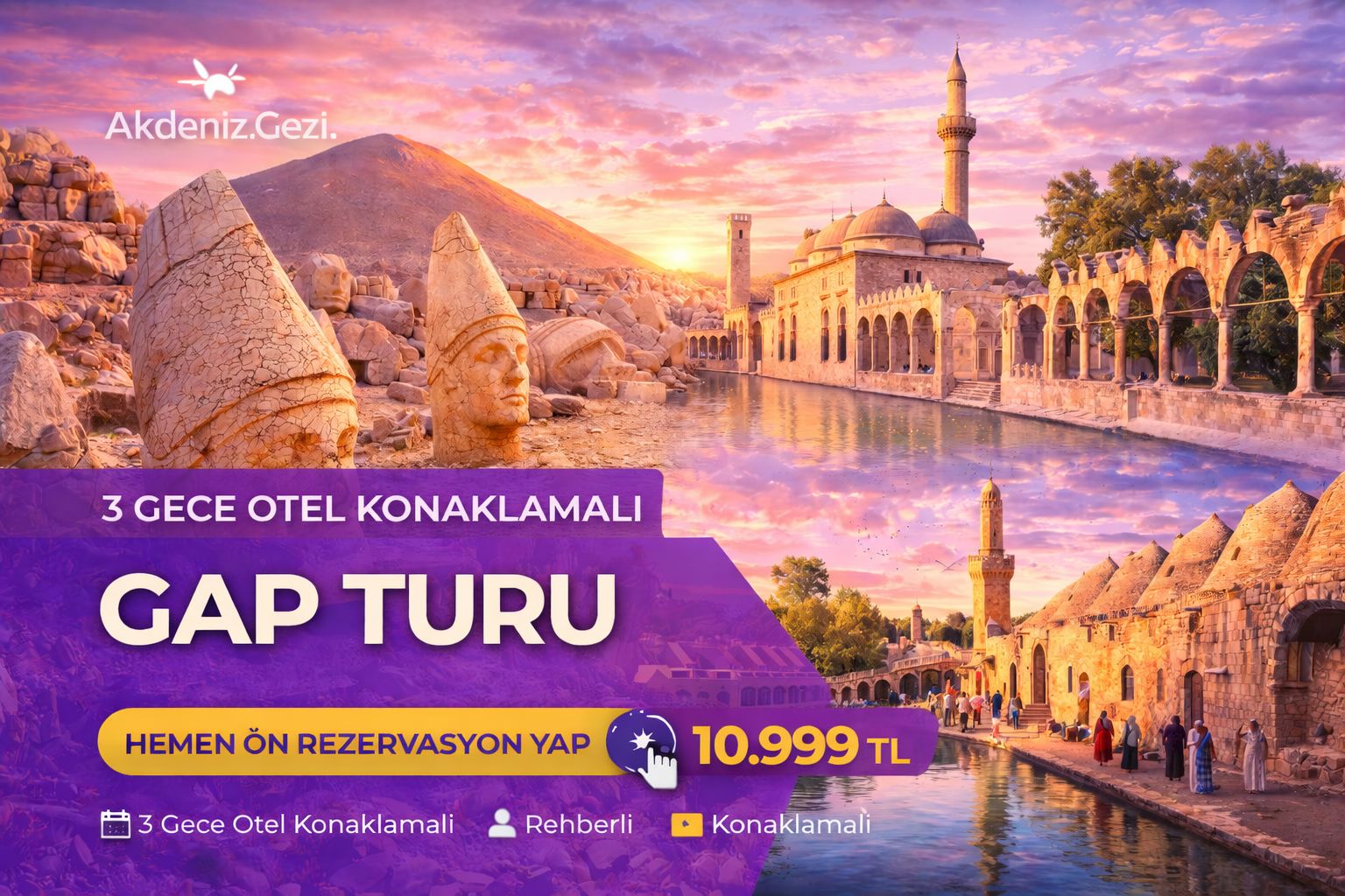 3 GECE 4 GÜN GAP TURU 