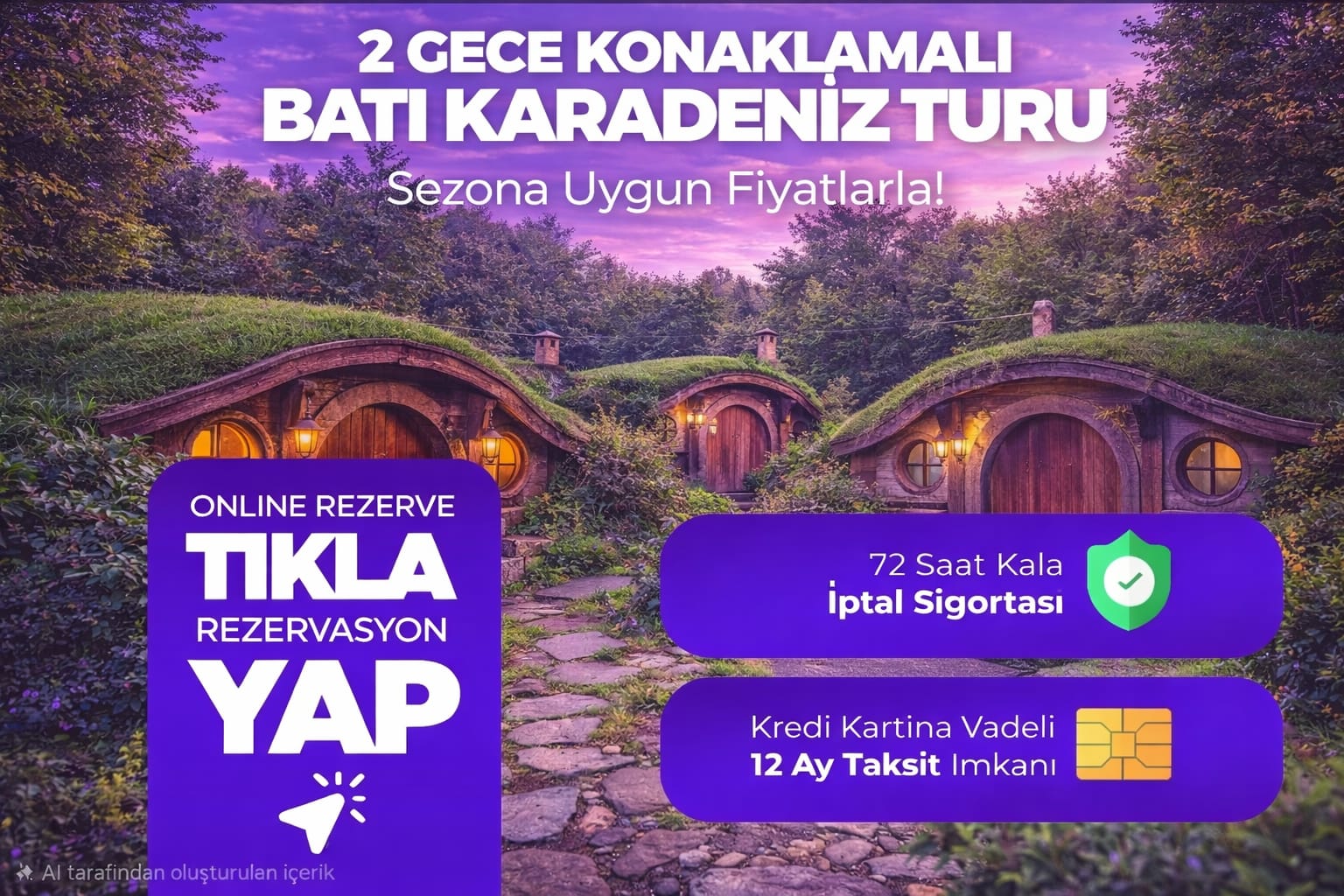 2 GECE 3 GÜN BATI KARADENİZ TURU