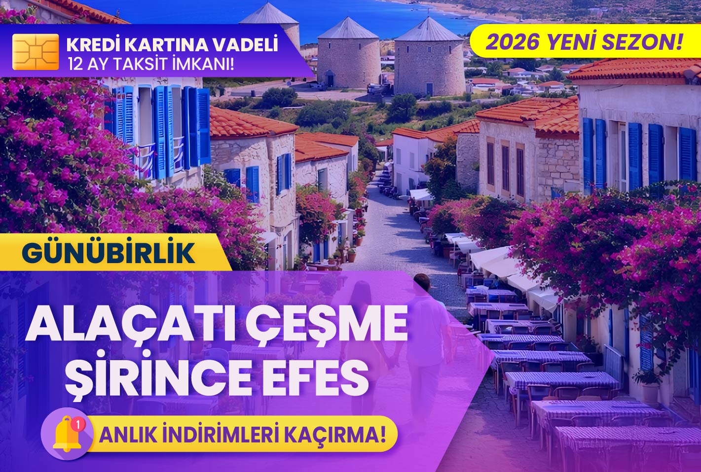 Alaçatı Çeşme Şirince Efes Turu(Günübirlik)