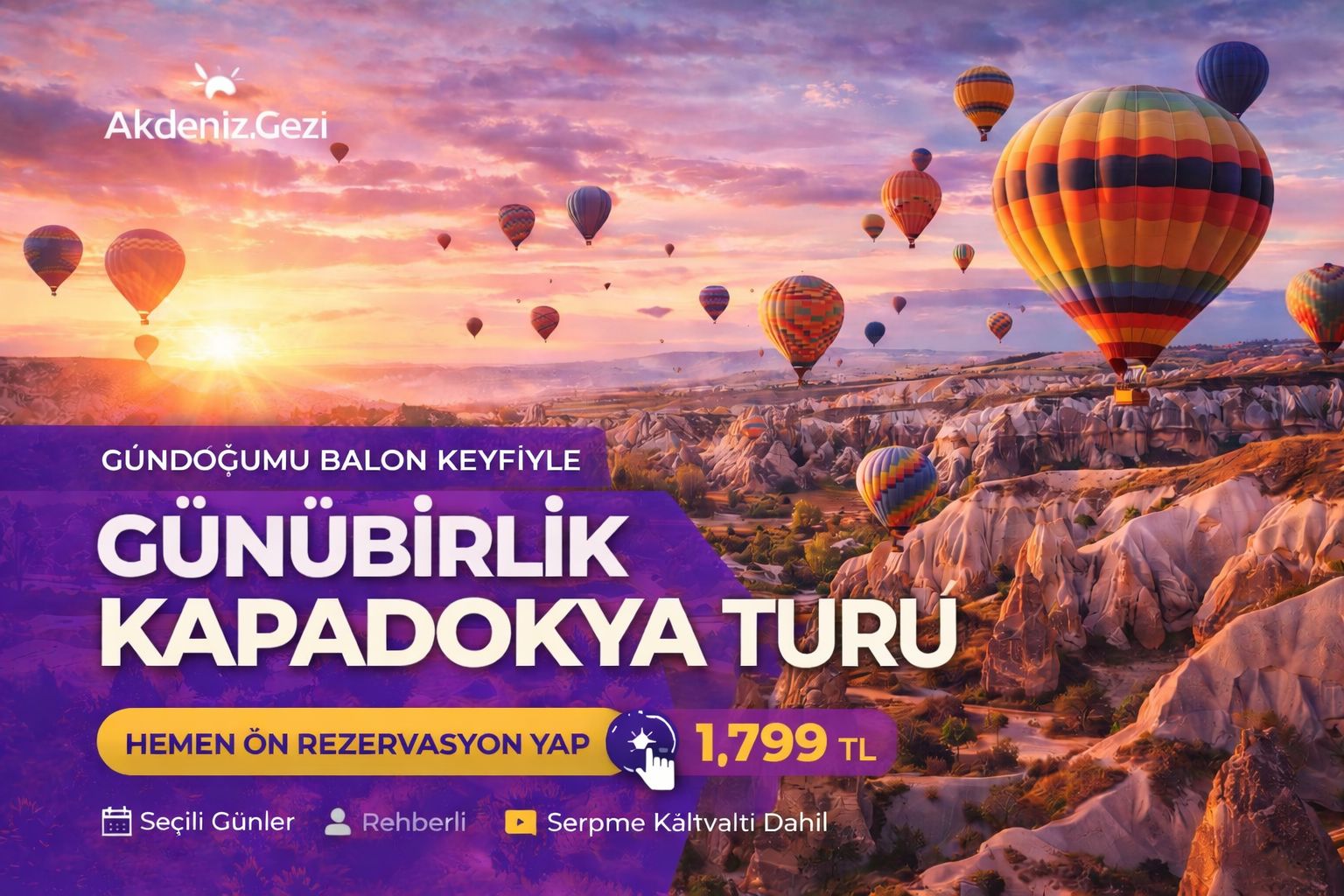 Günübirlik Kapadokya Turu